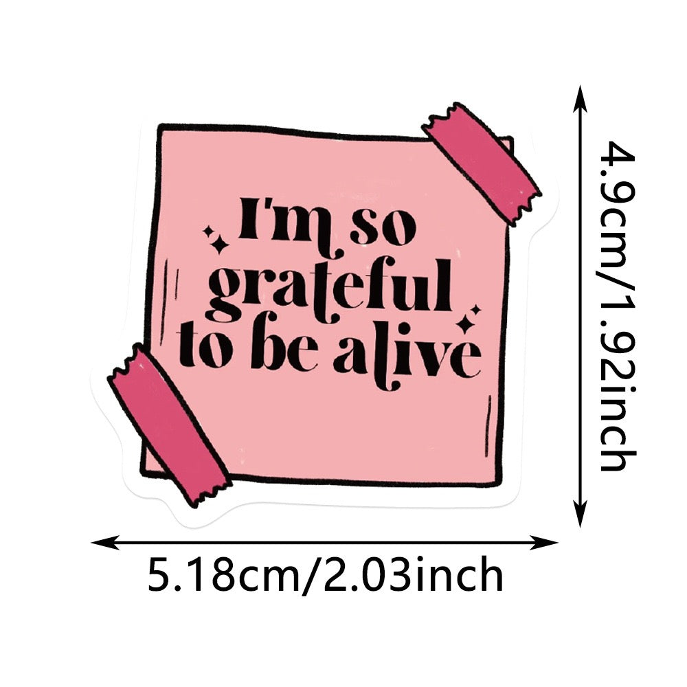 Positive Affirmation Stickers – 50 pcs 🌈