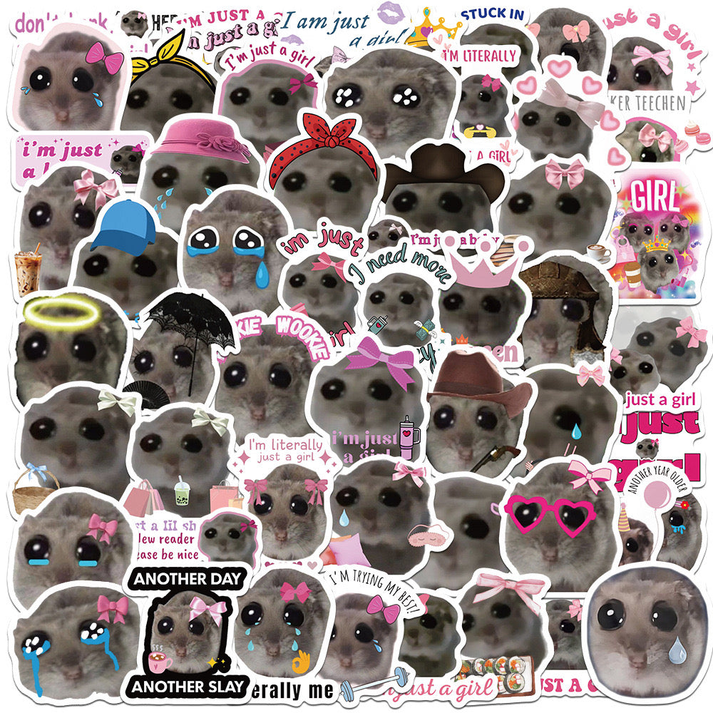 56pcs Hamster Meme Stickers ✨🎀